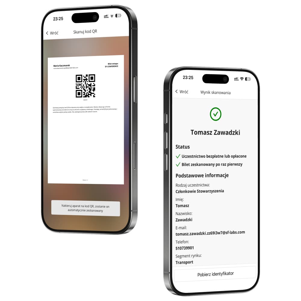 Aplikacja mobilna (dane fikcyjne)